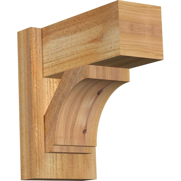 Ekena Millwork Imperial Block Rough Sawn Outlooker, Western Red Cedar, 6"W x 12"D x 12"H OUT06X12X12IMP05RWR - main
